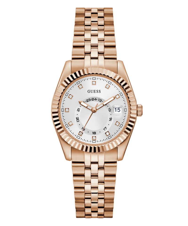 Guess Quarzuhr JADA GW0936L4, Armbanduhr, Damenuhr, Edelstahlarmband, Datum von Guess