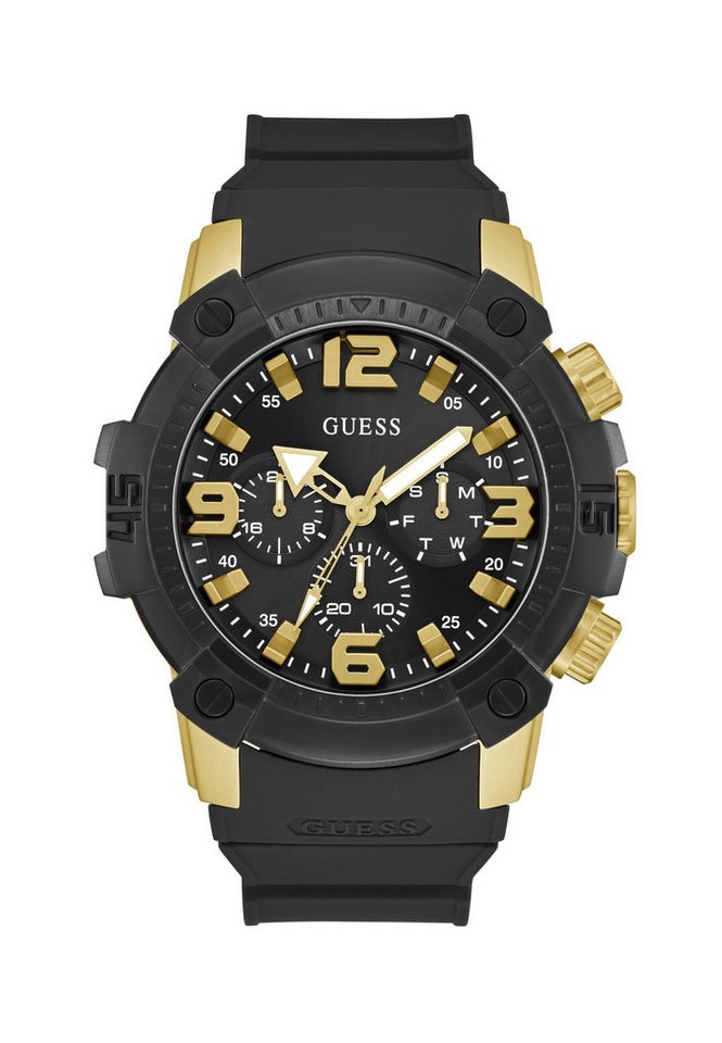 Guess Quarzuhr LINEBACKER, (1-tlg), Quarz-Analoguhr von Guess