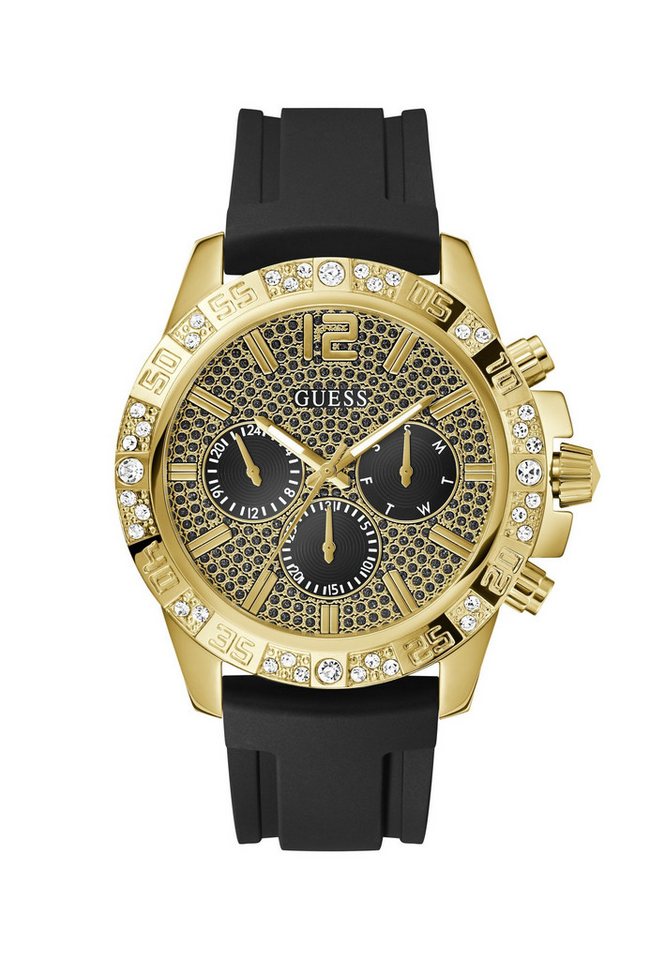 Guess Quarzuhr MAJESTIC, (1-tlg), Quarz-Analoguhr von Guess