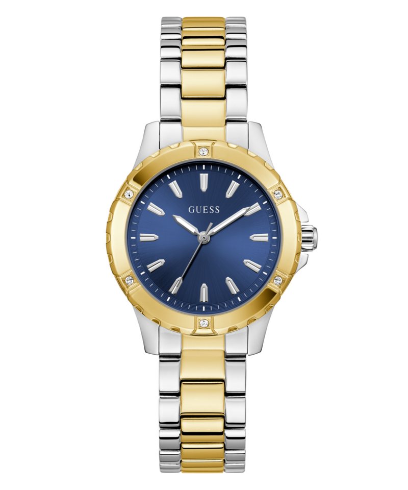 Guess Quarzuhr MIST GW0948L3, Armbanduhr, Damenuhr, Edelstahlarmband, Kristallsteine von Guess