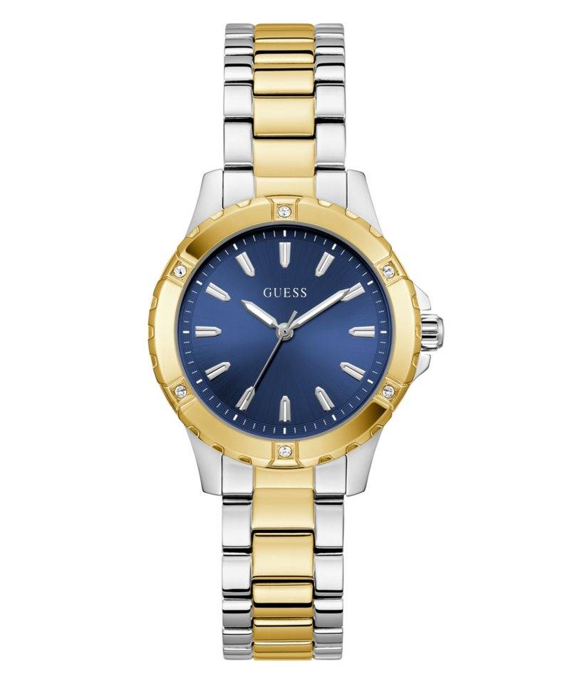 Guess Quarzuhr MIST GW0948L3, Armbanduhr, Damenuhr, Edelstahlarmband, Kristallsteine von Guess
