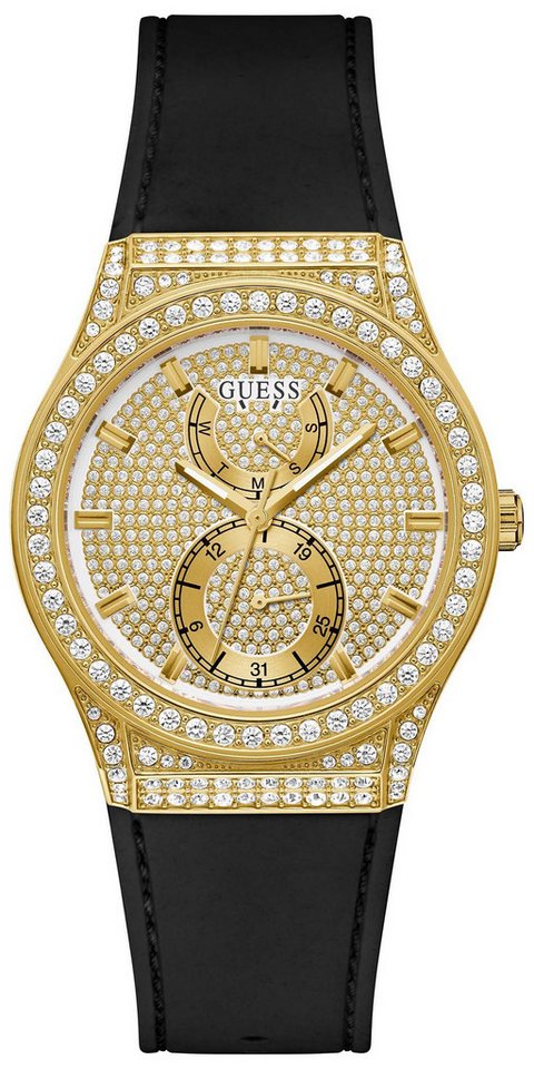 Guess Quarzuhr Multifunktion Princess Schwarz/Goldfarben Guess Quarzuhr Multifunktion Princess Schwarz/Goldfarben von Guess