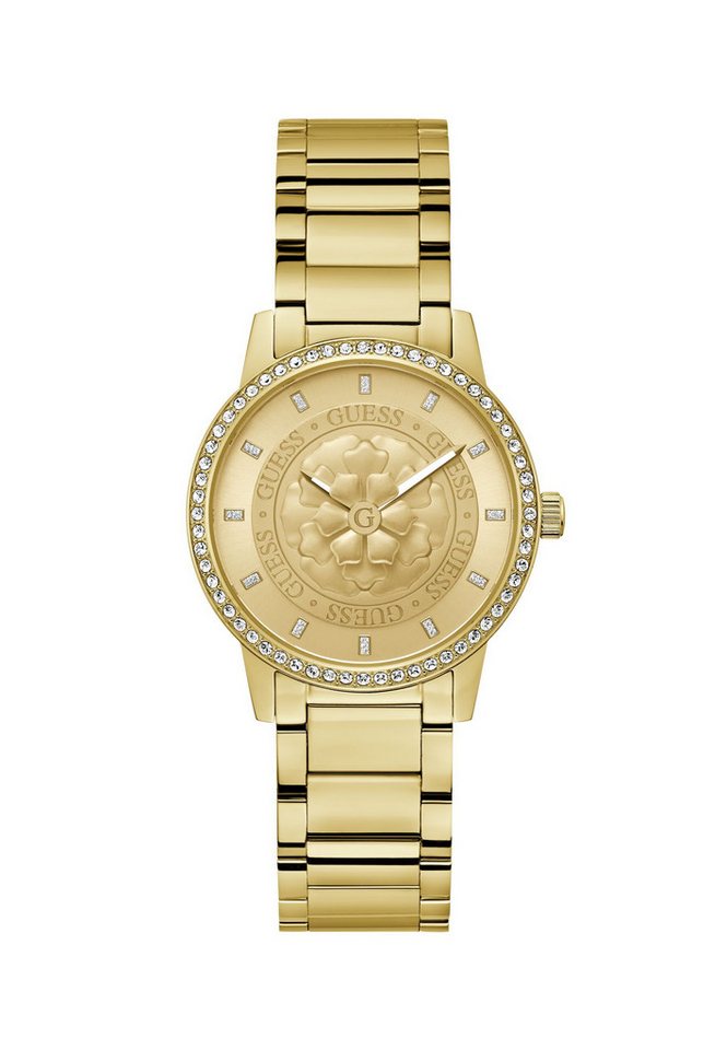 Guess Quarzuhr PETAL, (1-tlg), Quarz-Analoguhr von Guess