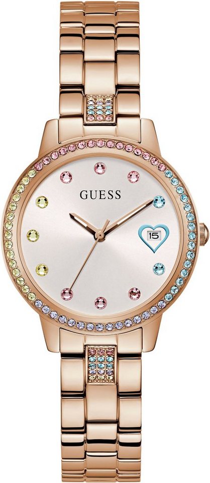 Guess Quarzuhr THREE OF HEARTS, GW0657L3 von Guess