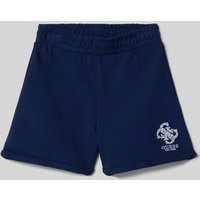 Guess Regular Fit Sweatshorts mit Label-Stitching Modell 'ACTIVE' in Marine, Größe 152 von Guess