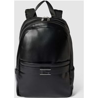 Guess Rucksack mit Label-Applikation Modell 'FORTE' in Black, Größe One Size von Guess