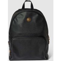 Guess Rucksack mit Label-Applikation Modell 'KING' in Black, Größe One Size von Guess