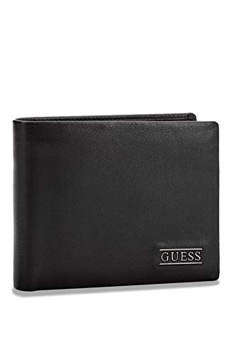 Guess Herren New Boston Billfold W/Coin Pkt Geldbörse, Schwarz (Black), Einheitsgröße von GUESS