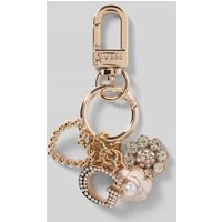 Guess Schlüsselanhänger mit Strasssteinen Modell 'EVERLEE KEYCHAIN' in Gold, Größe 1 von Guess