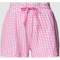 Guess Shorts mit Allover-Muster in Rosa, Größe S von Guess