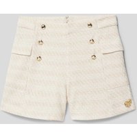 Guess Shorts mit Viskose-Anteil und Streifenmuster in Ecru, Größe 164 von Guess