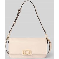Guess Shoulder Bag mit Label-Applikation Modell 'CIRCE' in Offwhite, Größe 1 von Guess