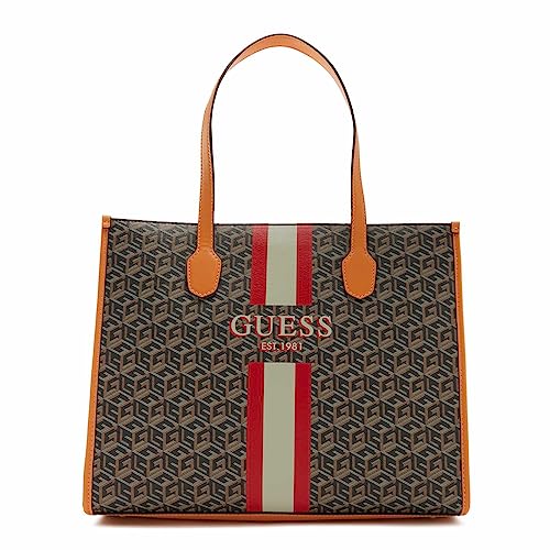 GUESS Shopper Silvana, Cognac, schwarz(schwarz), Gr. - von GUESS