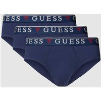 Guess Slip mit elastischem Bund Modell 'BRIAN HERO' im 3er-Pack in Marine, Größe L von Guess