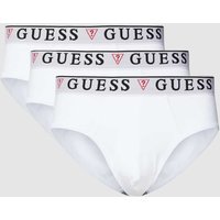 Guess Slip mit elastischem Bund Modell 'BRIAN HERO' im 3er-Pack in Weiss, Größe L von Guess