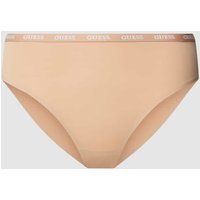 Guess Slip mit elastischem Logo-Bund Modell 'DARCEY BRIEF' in Beige, Größe L von Guess