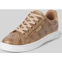 Guess Sneaker mit Label-Applikation Modell 'BECKIE' in Beige, Größe 37 von Guess