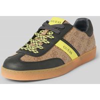 Guess Sneaker mit Label-Print Modell 'NOLA III' in Mittelbraun, Größe 42 von Guess