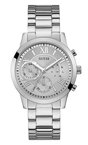 Guess Damen Analog Quarz Uhr mit Edelstahl Armband W1070L1 von GUESS