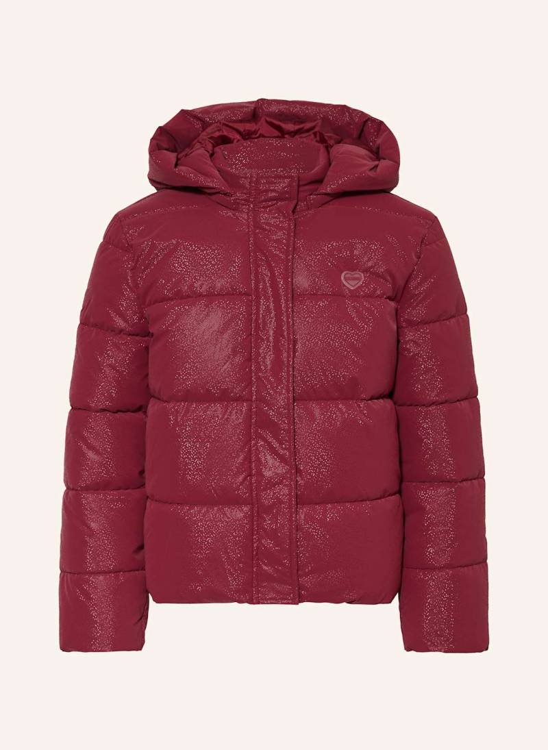 Guess Steppjacke Mit Abnehmbarer Kapuze rot von Guess