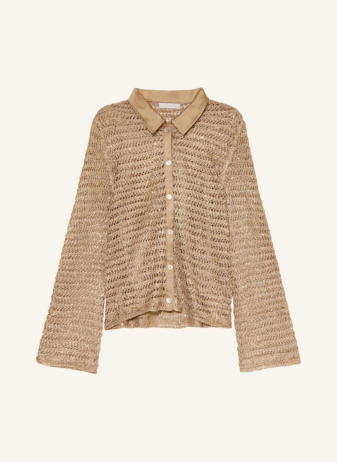 Guess Strickbluse Bella Mit Pailletten beige von Guess
