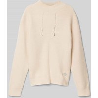 Guess Strickpullover mit Label-Applikation in Sand, Größe 140 von Guess