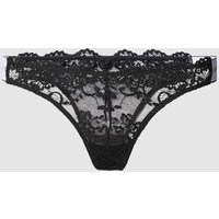 Guess String aus floraler Spitze Modell 'BELLE' in Black, Größe M von Guess