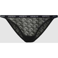 Guess String in semitransparentem Design Modell 'EDYTHA' in Black, Größe S von Guess