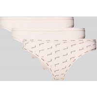Guess String mit Label-Print im 3er-Pack in Rose, Größe XS von Guess