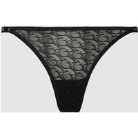 Guess String mit Logo-Muster Modell 'EDYTHA' in Black, Größe M von Guess