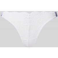 Guess String mit Spitzenbesatz Modell 'JANE' in Weiss, Größe XL von Guess