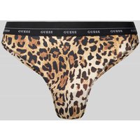 Guess String mit elastischem Label-Bund Modell 'JANE' in Beige, Größe XS von Guess