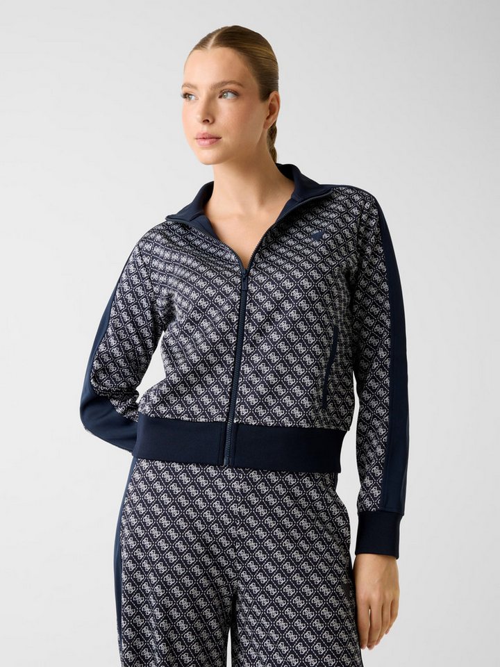 Guess Sweatshirt MAYA 4G FULLZIP SWEATSHIRT - Bedruckter Logo-Sweater mit Reißverschlu von Guess