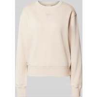 Guess Sweatshirt mit Strasssteinbesatz Modell 'BIG GUESS' in Sand, Größe S von Guess