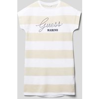 Guess T-Shirt-Kleid mit Streifenmuster Modell 'TERRY' in Weiss, Größe 140 von Guess