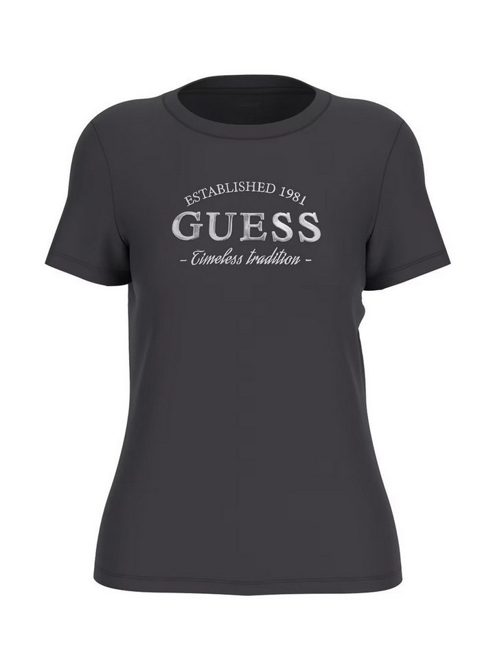Guess T-Shirt – Kurzarmshirt mit Logostickerei von Guess