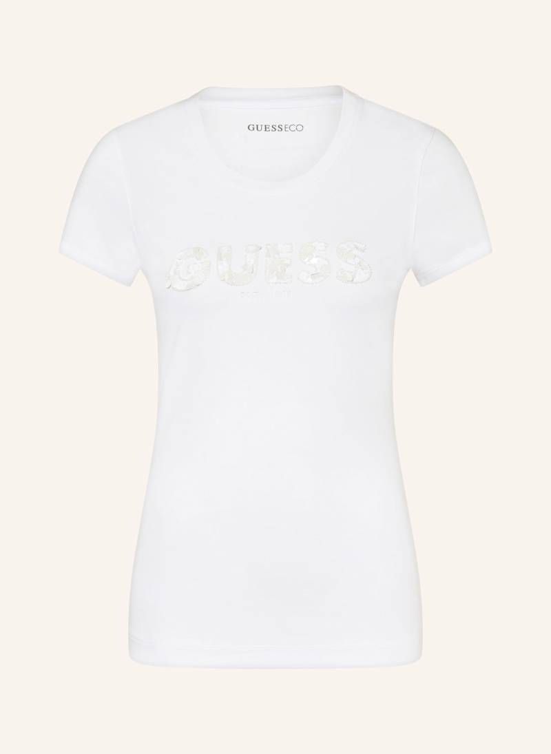 Guess T-Shirt Mit Schmucksteinen weiss von Guess