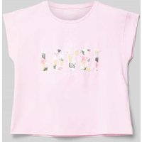 Guess T-Shirt mit Statement-Stitching und Pailletten in Rosa, Größe 164 von Guess