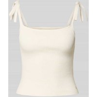 Guess Tanktop mit Schnürverschluss in Offwhite, Größe XS Guess Tanktop mit Schnürverschluss in Offwhite, Größe XS von Guess
