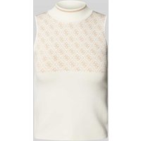 Guess Tanktop mit Turtleneck in Offwhite, Größe L von Guess