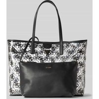 Guess Tote Bag in semitransparentem Design Modell 'TUANA' in Black, Größe 1 von Guess