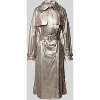 Guess Trenchcoat mit Taillengürtel Modell 'ADELE' in Silber, Größe M von Guess