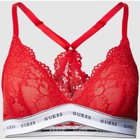 Guess Triangel-BH mit Spitzenbesatz in Rot, Größe L von Guess