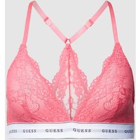 Guess Triangel-BH mit floraler Spitze Modell 'BELLE' in Pink, Größe XS von Guess