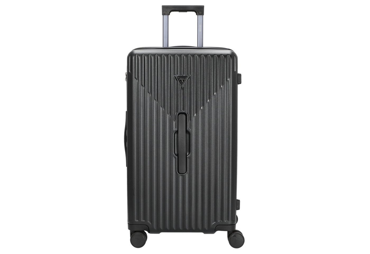 Guess Trolley Olbia Shell Trunk - 4-Rollen-Trolley 73 cm (black), 4 Rollen Rollen von Guess