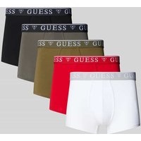 Guess Trunks mit Label-Bund im 5er-Pack in Rot, Größe XXL von Guess