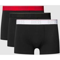 Guess Trunks mit elastischem Logo-Bund im 3er-Pack Modell 'JOE' in Black, Größe XL von Guess