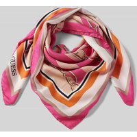 Guess Tuch mit Label-Print Modell 'FOULARD' in Pink, Größe One Size von Guess