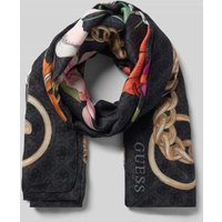 Guess Tuch mit Label-Print Modell 'KEFIAH' in Black, Größe 1 von Guess