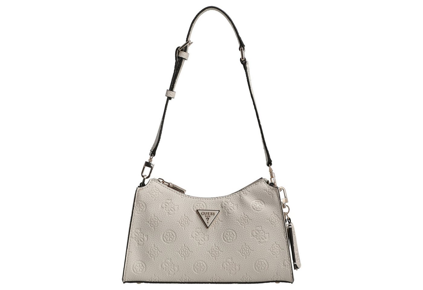 Guess Umhängetasche Cresidia II Top Zip - Schultertasche 27 cm (bone logo) von Guess